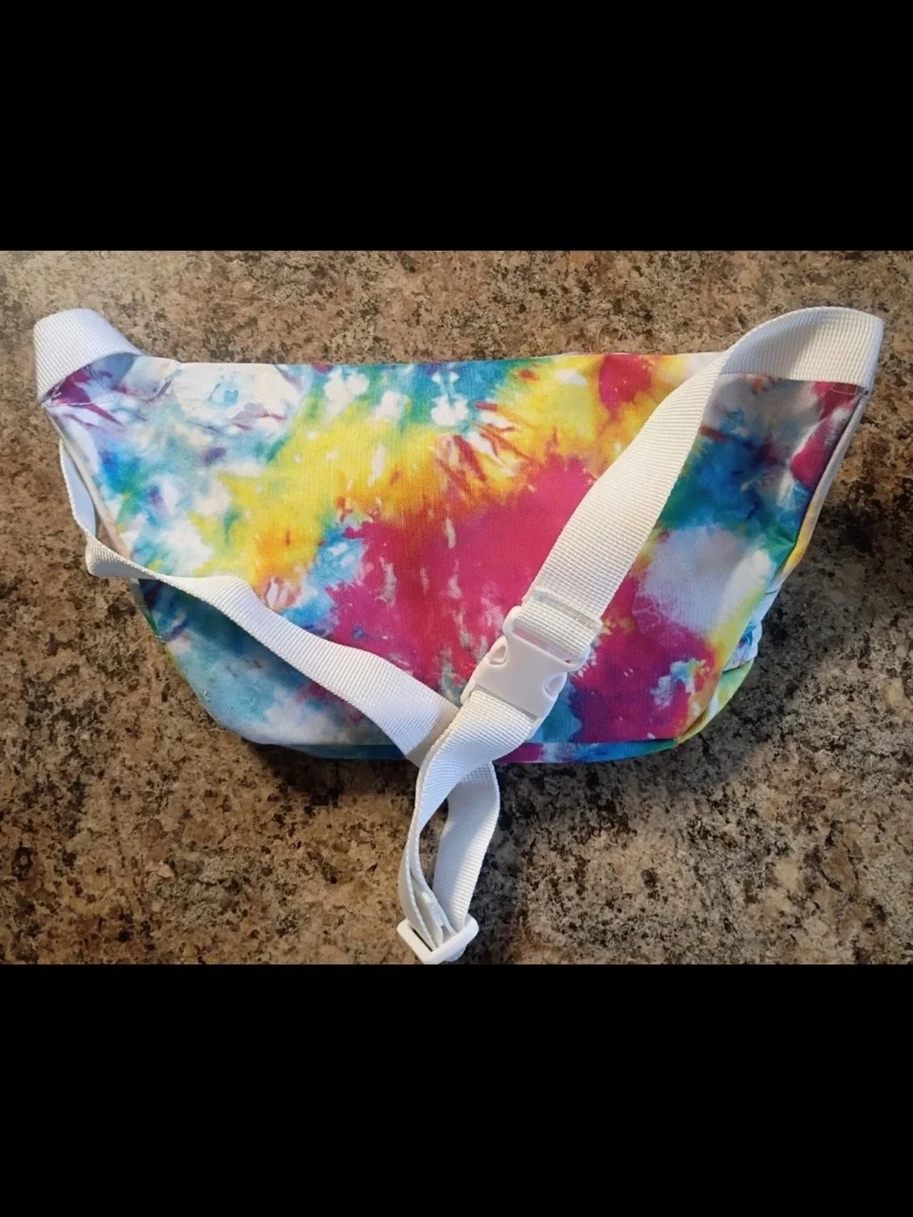 Dickies Belt Bag Fanny Pack White Tie Dye Canvas NICE condition